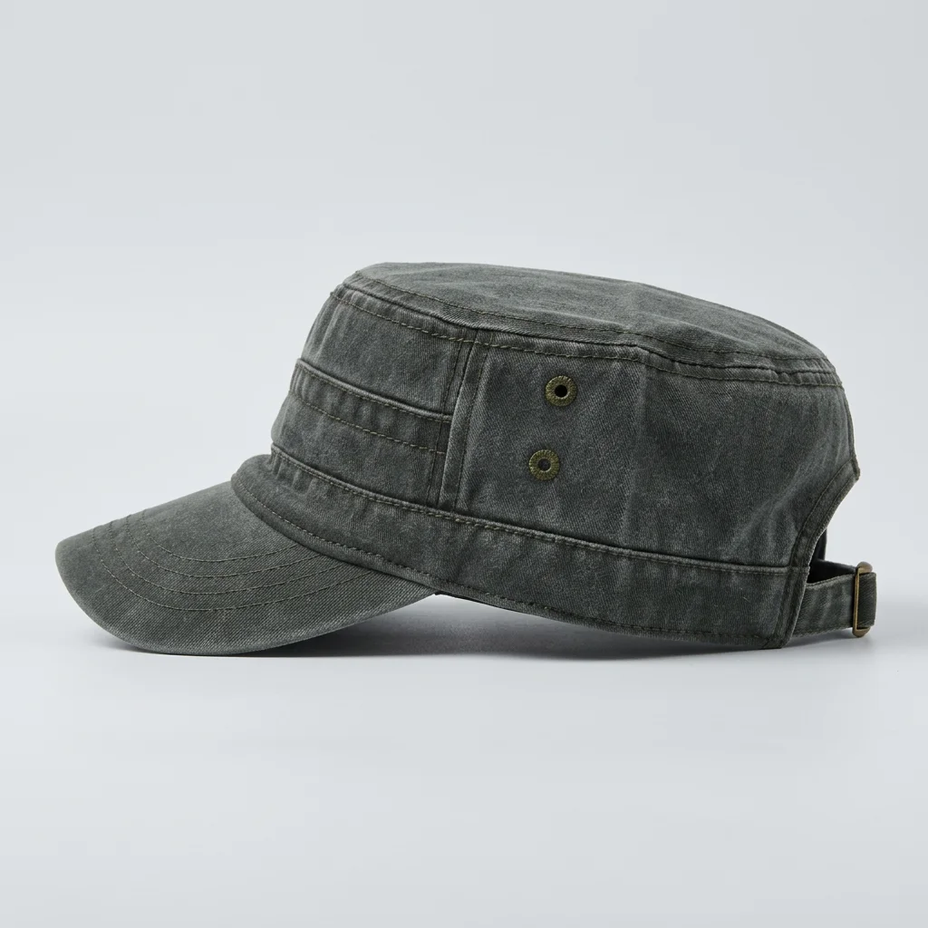 Casquette militaire coton ajustable style vintage décontracté - Vue 2 - Casquette militaire