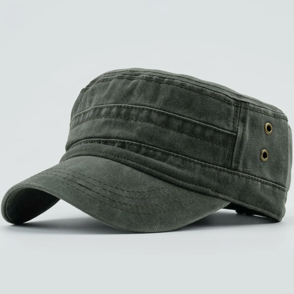 Casquette militaire coton ajustable style vintage décontracté - Vue 5 - Casquette militaire