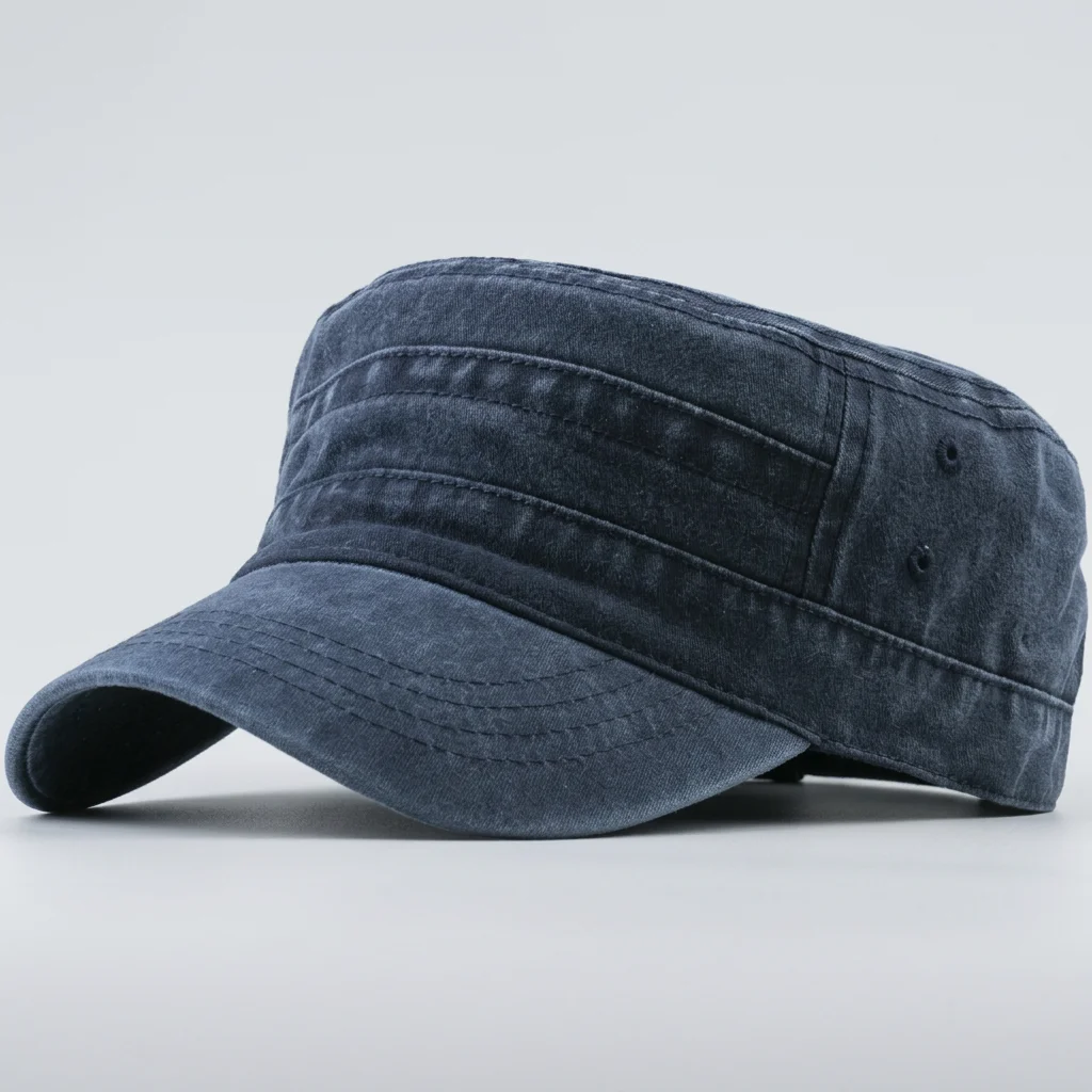 Casquette militaire coton ajustable style vintage décontracté - Vue 7 - Casquette militaire