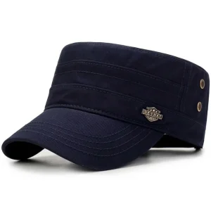 Casquette militaire coton polyester ajustable quotidienne sobre - Vue 1 - Casquette militaire