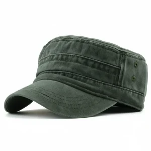 Casquette militaire coton polyester quotidien vintage - Vue 1 - Casquette militaire