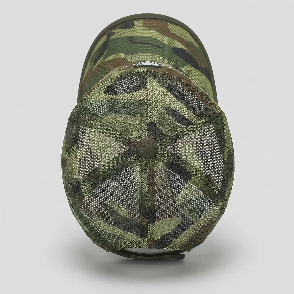 Casquette militaire polyester maille aérée sport homme - Vue 3 - Casquette militaire