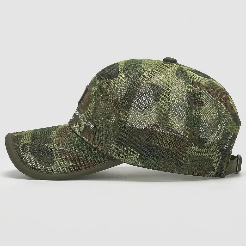 Casquette militaire polyester maille aérée sport homme - Vue 5 - Casquette militaire