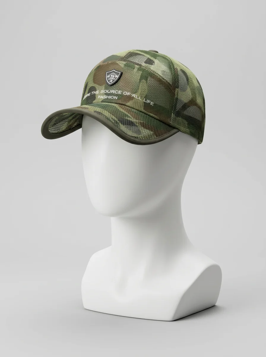 Casquette militaire polyester maille aérée sport homme - Vue 6 - Casquette militaire