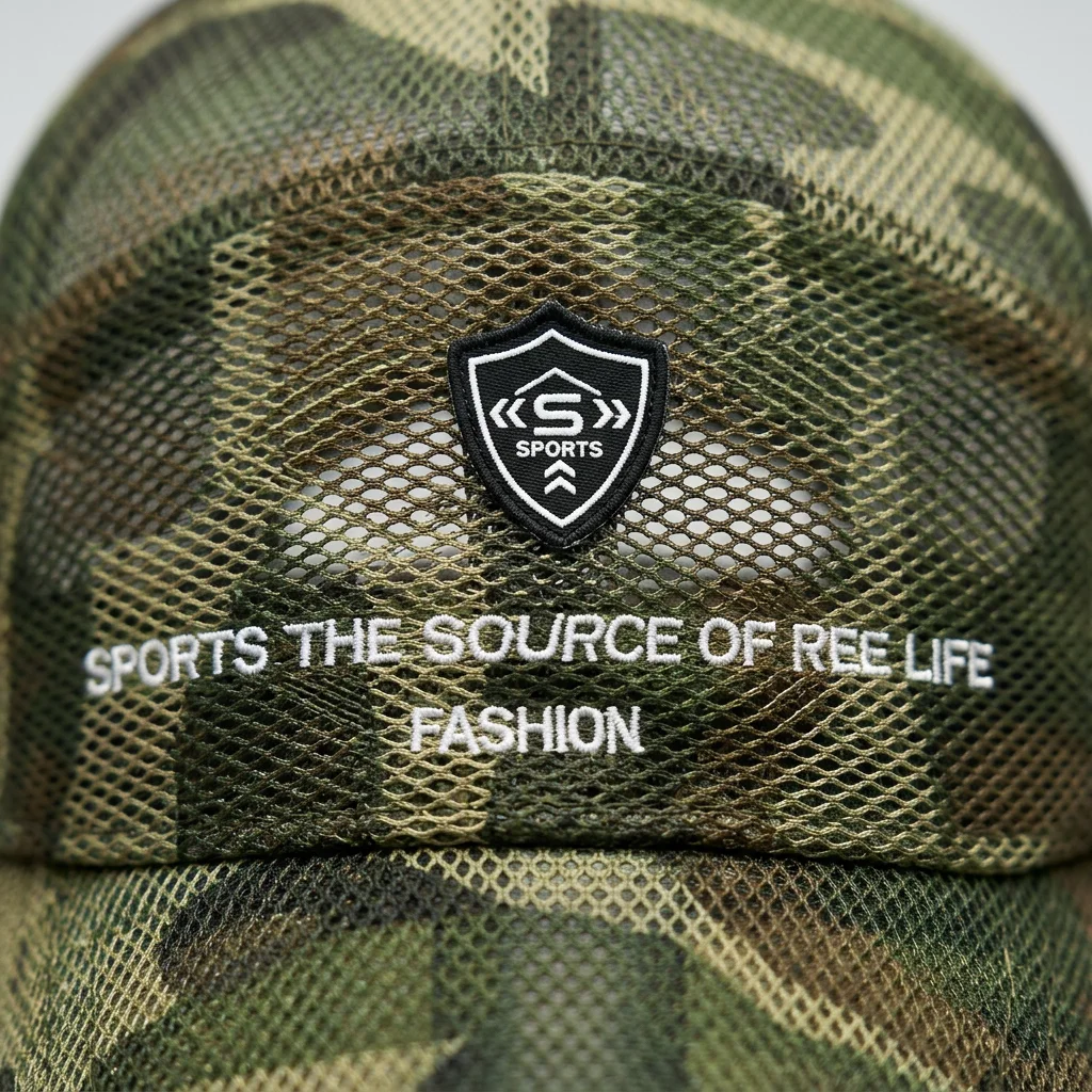 Casquette militaire polyester maille aérée sport homme - Vue 9 - Casquette militaire