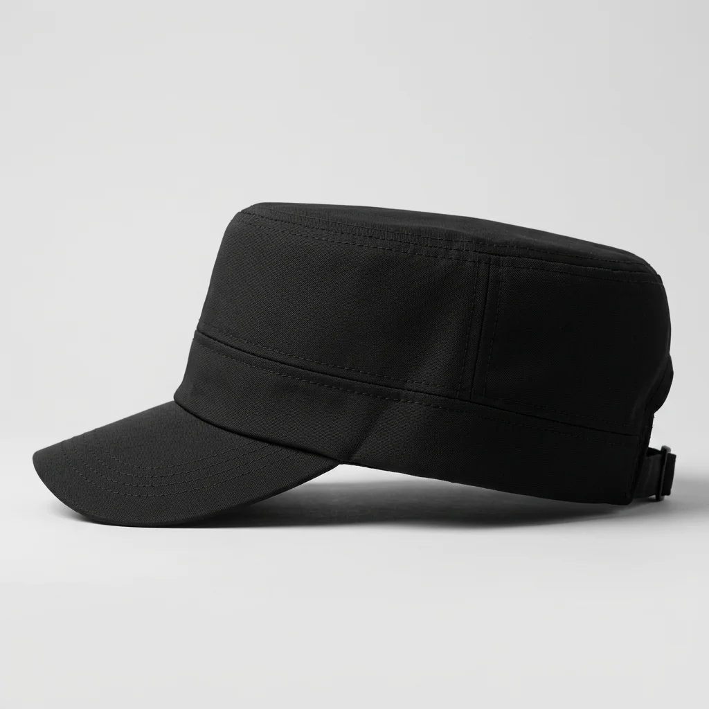 Casquette militaire polyester minimaliste mi-saison ajustable - Vue 3 - Casquette militaire