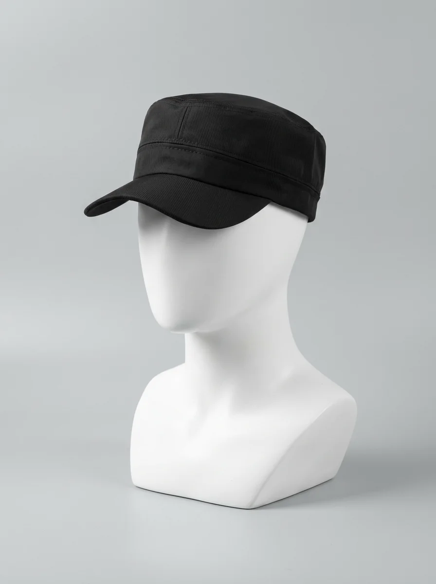 Casquette militaire polyester minimaliste mi-saison ajustable - Vue 4 - Casquette militaire