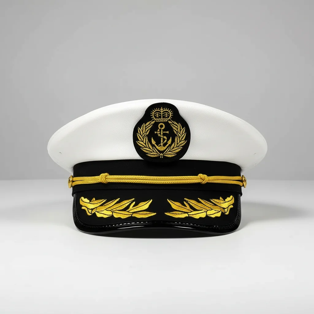 Mode et accessoires casquette militaire coton visière cuir parade - Vue 2 - Mode et accessoires