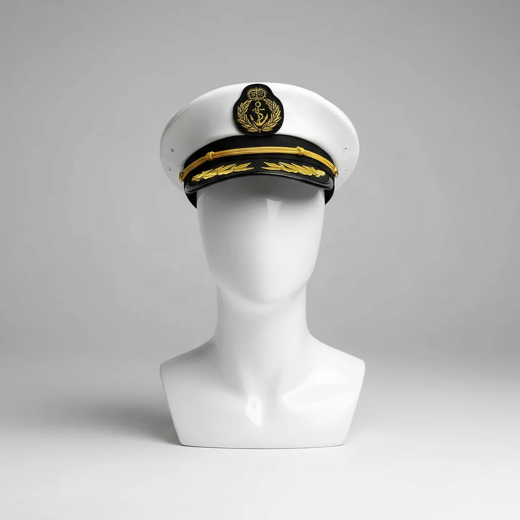 Mode et accessoires casquette militaire coton visière cuir parade - Vue 4 - Mode et accessoires