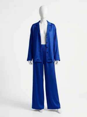 Mode et accessoires ensemble pyjama satin polyester femme raffiné - Vue 1 - Mode et accessoires