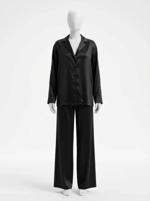 Mode et accessoires pyjama satin oversize femme élégant - Vue 1 - Mode et accessoires